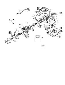 Part Location Diagram of 842899 Porter Cable Cap Mtr Housing